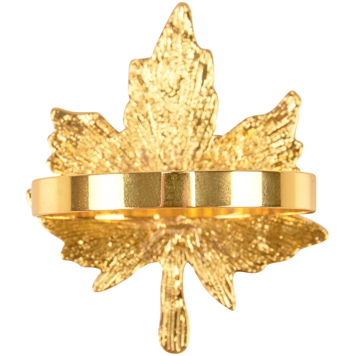 Gold Leaf Napkin Ring - Metal