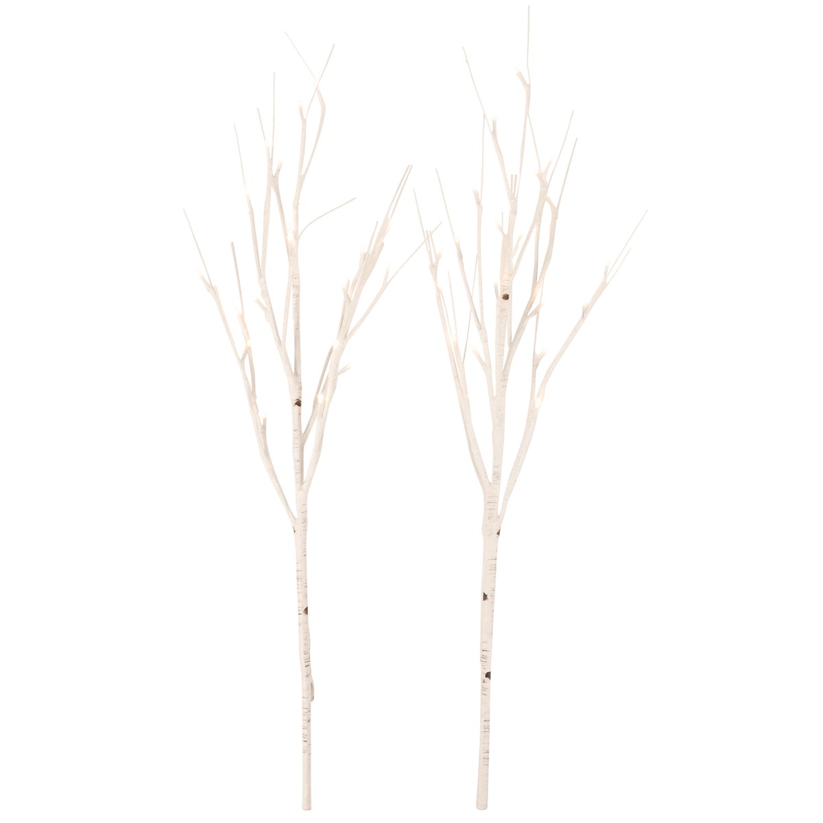 Double Birch Lighted Twig - Wire, Plastic, Cord, Lights