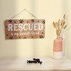 Rescued Is My Wall Decor - Wood, Cotton