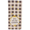 You Are My Sunshine Box Sign And Towel Set - Wood, Cotton