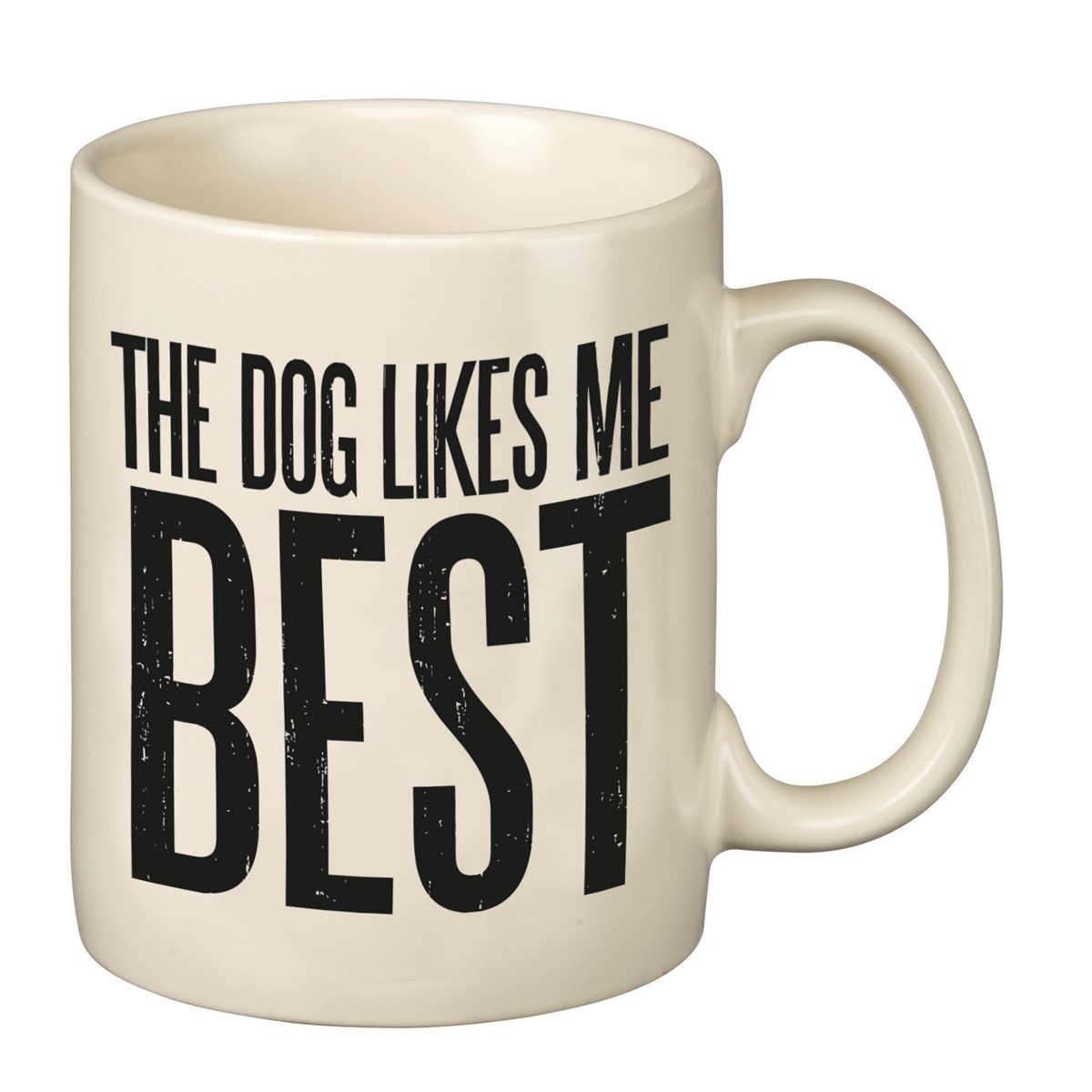 Dog Likes Me Mug - Stoneware