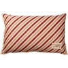 Believe Candy Striped Pillow - Canvas, Zipper