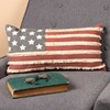 American Flag Pillow - Canvas, Zipper