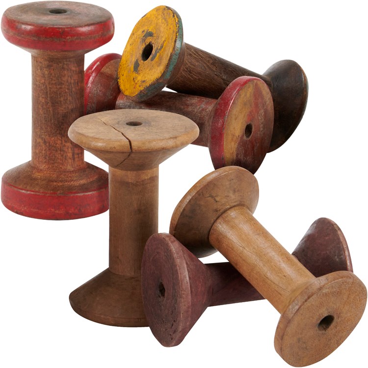 Small Wooden Spool - Wood