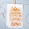 Coffee Or Campfires Count Me In Kitchen Towel - Cotton