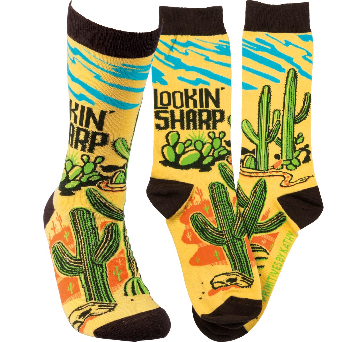 Lookin' Sharp Socks - Cotton, Nylon, Spandex