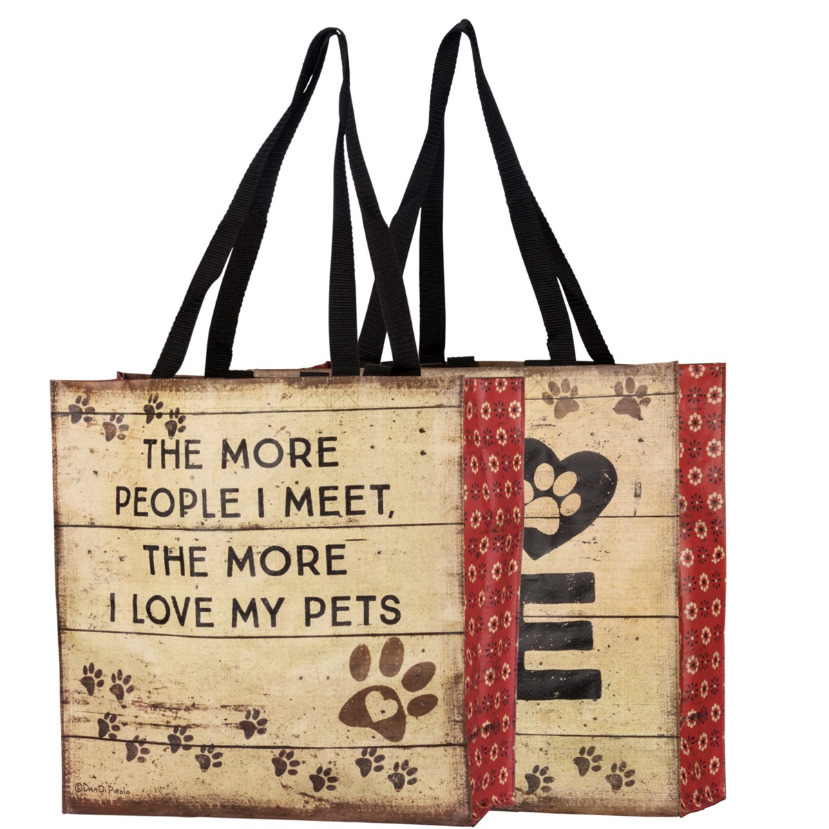 Love My Pets Market Tote - Post-Consumer Material, Nylon