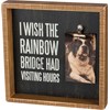 I Wish The Rainbow Bridge Inset Box Frame - Wood, Metal
