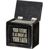 Faith Words Of Wisdom - Wood, Paper, Metal